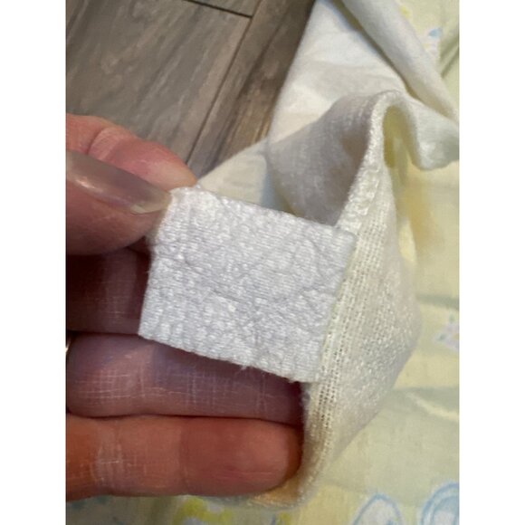 Vintage Baby Yellow Receiving Blanket With Adorable Bunny Duck Dog and Kittens P - Picture 3 of 5